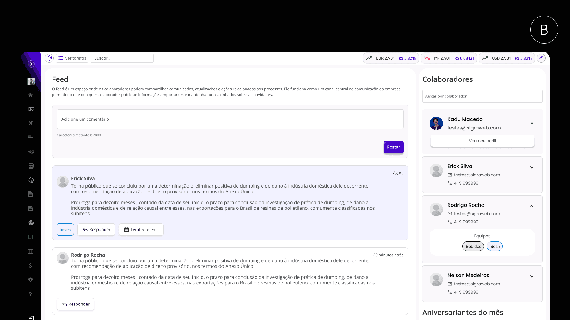 Teste A/B — desenvolvimento 12